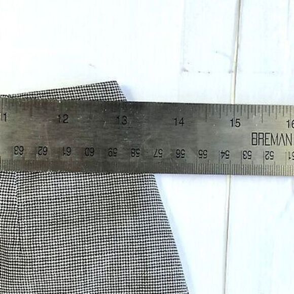 Escada Skirt Women’s EU 32 US 0 Black Wool Houndstooth Pencil Preppy Ladies - Picture 7 of 13